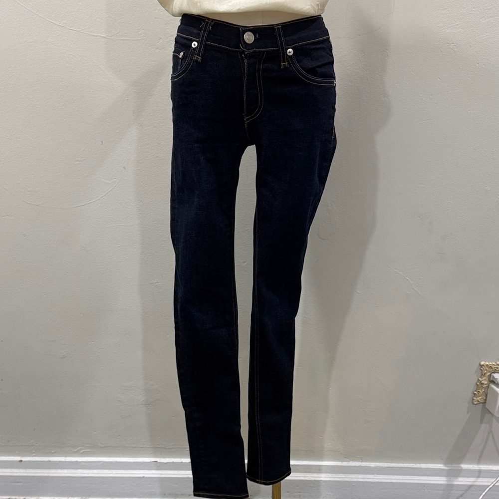 Rag & Bone Harrow Skinny Jeans | Size 25 | Clean Dark Wash | 8” Rise, 29” Inseam